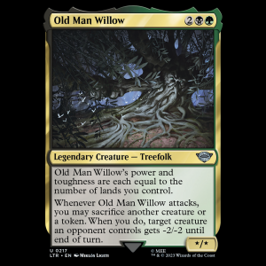 MTG Old Man Willow The Lord of the Rings: Tales of Middle-earth ltr#217