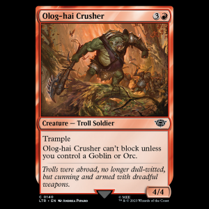 MTG Olog-hai Crusher The Lord of the Rings: Tales of Middle-earth ltr#140