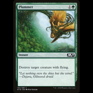 MTG En picado (Plummet) Core Set 2019 m19#193