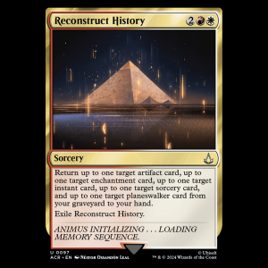 MTG Reconstruct History Assassin's Creed acr#97