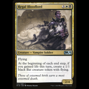 MTG Señor sangriento regio (Regal Bloodlord) Core Set 2019 m19#222