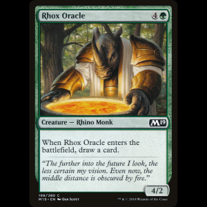 MTG Oráculo rhox (Rhox Oracle) Core Set 2019 m19#198