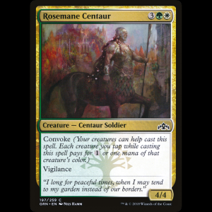 MTG Rosemane Centaur Guilds of Ravnica grn#197