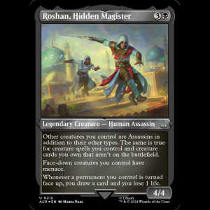 MTG Roshan, Hidden Magister Assassin's Creed - FOIL acr#212