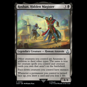 MTG Roshan, Hidden Magister Assassin's Creed - FOIL acr#32