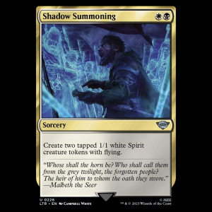 MTG Shadow Summoning The Lord of the Rings: Tales of Middle-earth ltr#226