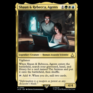 MTG Shaun & Rebecca, Agents Assassin's Creed - FOIL acr#64