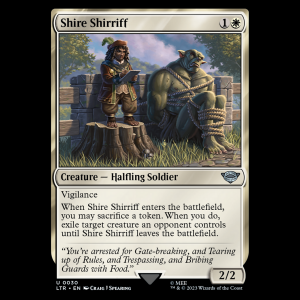 MTG Shire Shirriff The Lord of the Rings: Tales of Middle-earth ltr#30