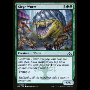 MTG Siege Wurm Guilds of Ravnica grn#144