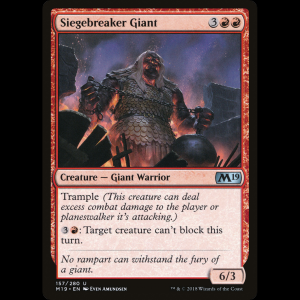 MTG Siegebreaker Giant Core Set 2019 m19#157