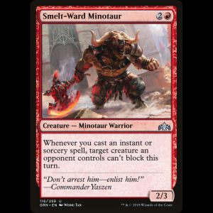 MTG Minotauro de Guarda Fundida (Smelt-Ward Minotaur) Guilds of Ravnica grn#116