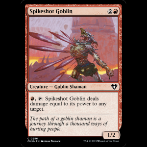 MTG Spikeshot Goblin Commander Masters cmm#256