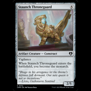 MTG Staunch Throneguard Commander Masters cmm#412