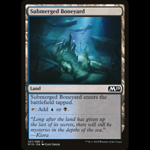 MTG Submerged Boneyard Core Set 2019 m19#257