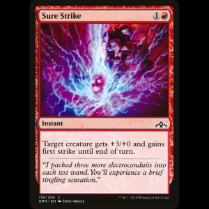 MTG Arremetida segura (Sure Strike) Guilds of Ravnica grn#118