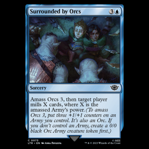 MTG Surrounded by Orcs The Lord of the Rings: Tales of Middle-earth  ltr#73