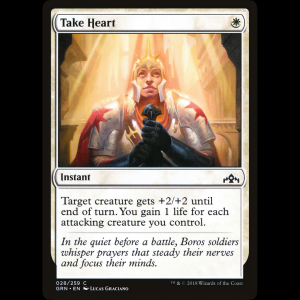 MTG Cobrar ánimos (Take Heart) Guilds of Ravnica grn#28