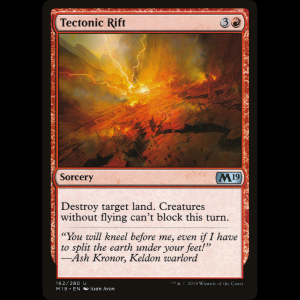 MTG Falla tectónica (Tectonic Rift) Core Set 2019 m19#162