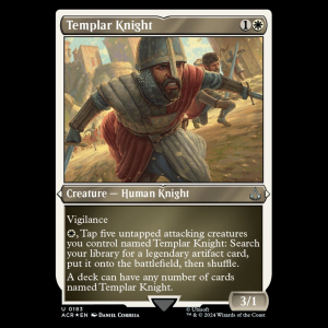 MTG Templar Knight Assassin's Creed  acr#183