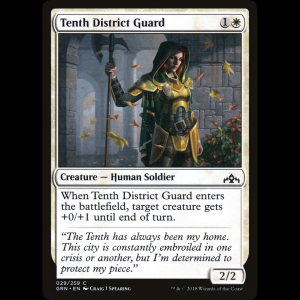 MTG Guarda del Distrito Décimo (Tenth District Guard) Guilds of Ravnica grn#29