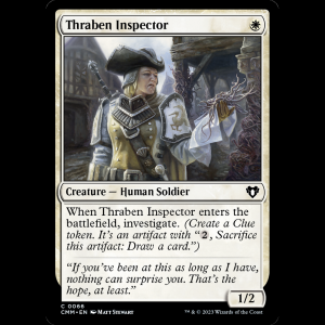 MTG Thraben Inspector Commander Masters cmm#66