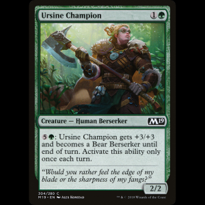 MTG Campeona úrsida (Ursine Champion) Core Set 2019 m19#304