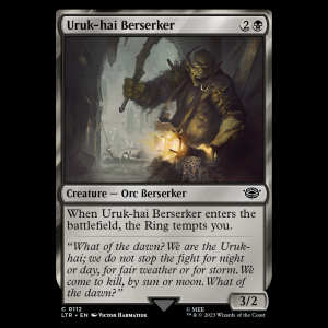 MTG Uruk-hai Berserker The Lord of the Rings: Tales of Middle-earth ltr#112