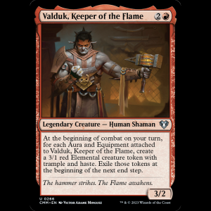 MTG Valduk, Keeper of the Flame Commander Masters cmm#266