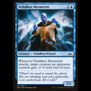 MTG Hipnotista vedalken (Vedalken Mesmerist) Guilds of Ravnica grn#57