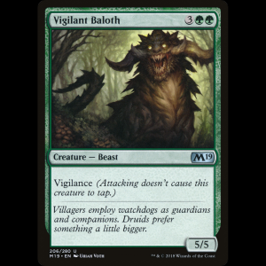 MTG Báloth avizor (Vigilant Baloth) Core Set 2019 m19#206