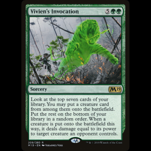 MTG Invocación de Vivien (Vivien's Invocation) Core Set 2019 m19#209