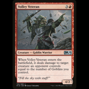 MTG Volley Veteran Core Set 2019 m19#168