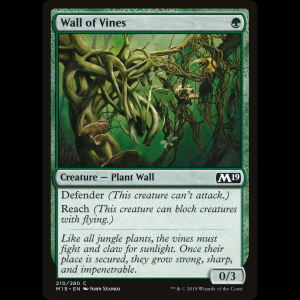 MTG Wall of Vines Core Set 2019 m19#210