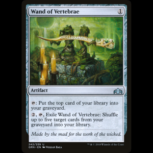 MTG Varita de vértebras (Wand of Vertebrae) Guilds of Ravnica grn#242