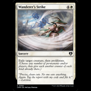 MTG Wanderer's Strike Commander Masters cmm#69