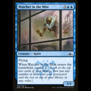 MTG Acechador en la niebla (Watcher in the Mist) Guilds of Ravnica grn#59