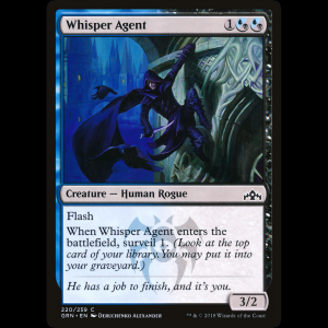 MTG Agente de los susurros (Whisper Agent) Guilds of Ravnica grn#220