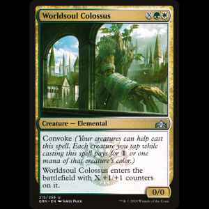 MTG Coloso alma del mundo (Worldsoul Colossus) Guilds of Ravnica grn#215