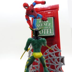 Spiderman Stunt System Marvel Web Trap Hotel Toy Biz