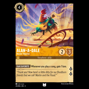 Lorcana Alan-a-Dale - Rockin' Rooster - Shimmering Skies 5#20