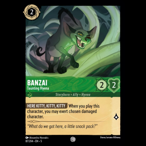 Lorcana Banzai - Taunting Hyena - Shimmering Skies 5#87