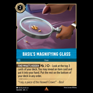 Lorcana Basil's Magnifying Glass - Shimmering Skies 5#166