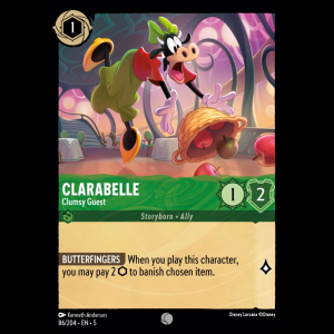 Lorcana Clarabelle - Clumsy Guest - Shimmering Skies 5#86