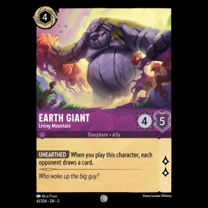 Lorcana Earth Giant - Living Mountain - Shimmering Skies - FOIL 5#41