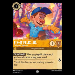 Lorcana Fix-It Felix, Jr. - Delighted Sightseer - Shimmering Skies 5#17