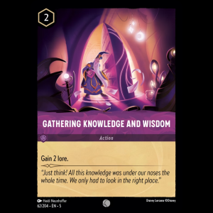 Lorcana Gathering Knowledge and Wisdom - Shimmering Skies 5#62