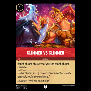 Lorcana Glimmer vs Glimmer - Shimmering Skies - FOIL 5#130