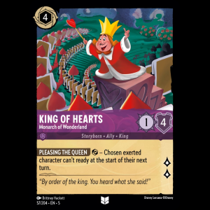 Lorcana King of Hearts - Monarch of Wonderland - Shimmering Skies - FOIL 5#57