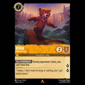 Lorcana Koda - Talkative Cub - Shimmering Skies 5#1