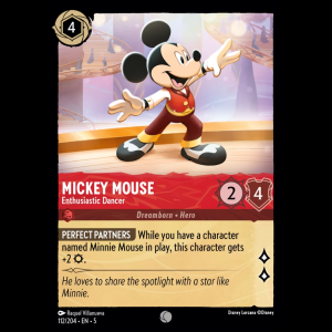 Lorcana Mickey Mouse - Enthusiastic Dancer - Shimmering Skies 5#112